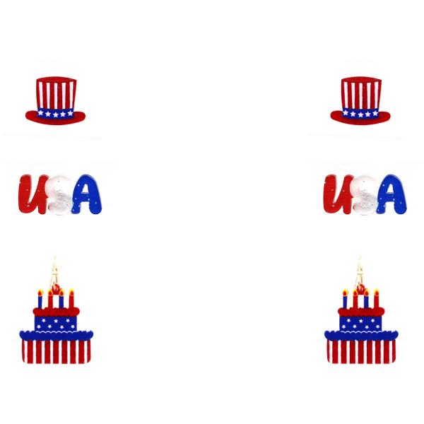 PATRIOTIC ASSORTED EARRING SET
