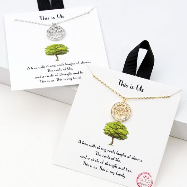 18K GOLD RHODIUM DIPPED THIS IS US NECKLACE