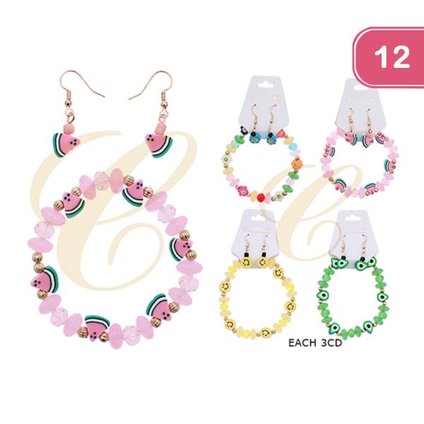 CUTE BEAD BRACELET (12 UNITS)