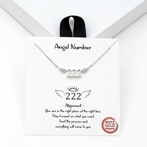 18K GOLD DIPPED ANGELS NUMBER NECKLACE