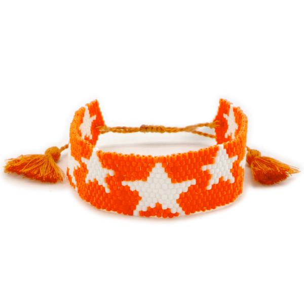 STAR BEADED STRAP ADJUSTABLE BRACELET