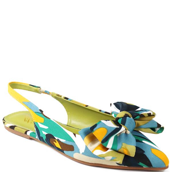 POINTY TOE SLINGBACK FLAT W BOW 12 PAIRS