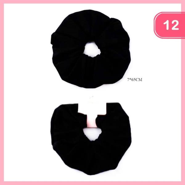 FASHION HAIR TIE SCRUNCHIES (12 UNITS)