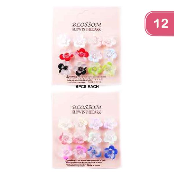 FLOWER STUD EARRING (12 UNITS)