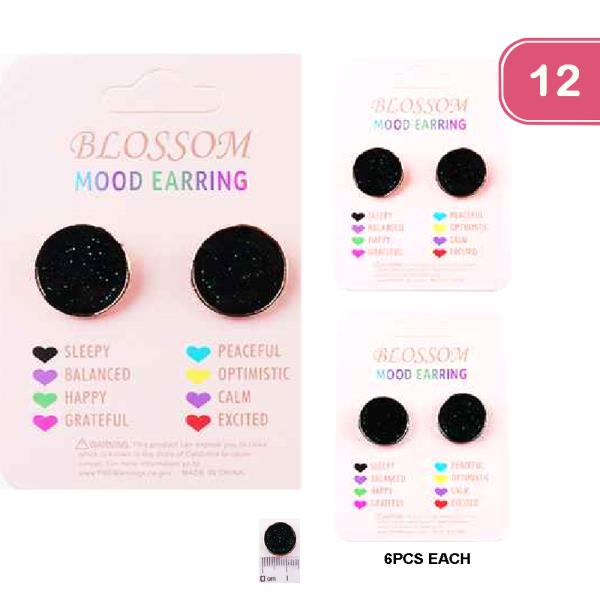 STONE MOOD EARRING (12 UNITS)