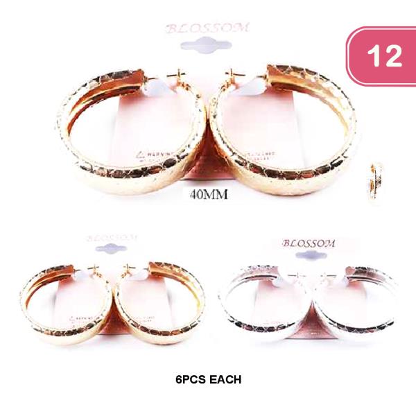 METAL EARRING (12 UNITS)