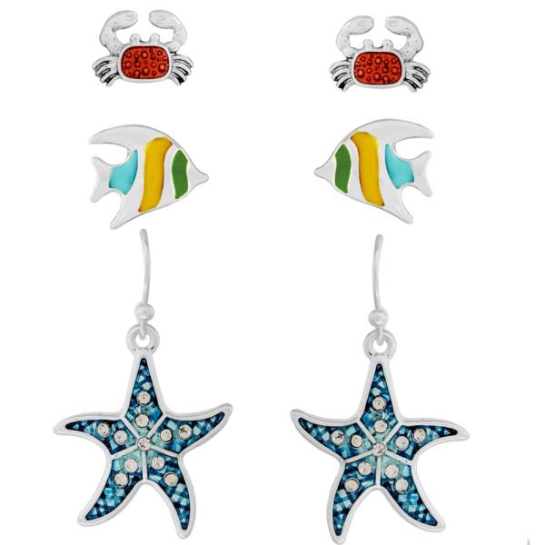 SEA LIFE MULTI EARRING SET