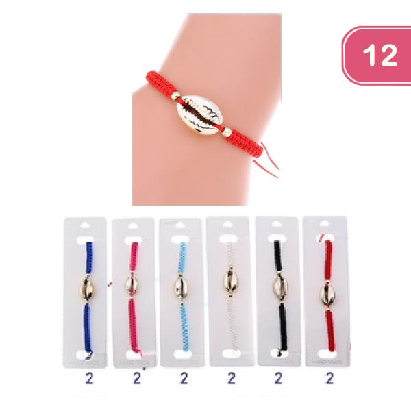 SHELL ADJUSTABLE BRACELET (12 UNITS)