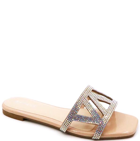 RHINESTINE CUTOUT SANDAL 18 PAIRS