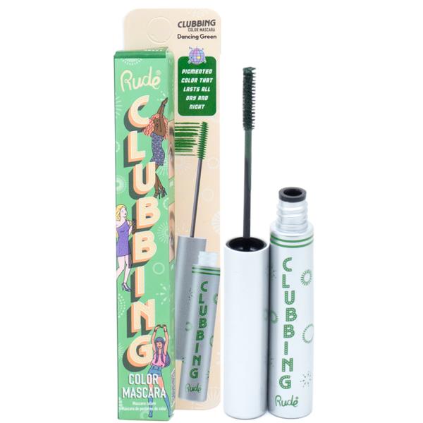 RUDE COSMETICS CLUBBING COLOR MASCARA DANCING GREEN