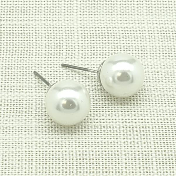 10MM PEARL BEAD EARRING