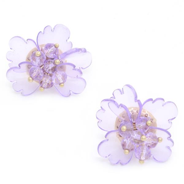 FLOWER BEADED EARRING