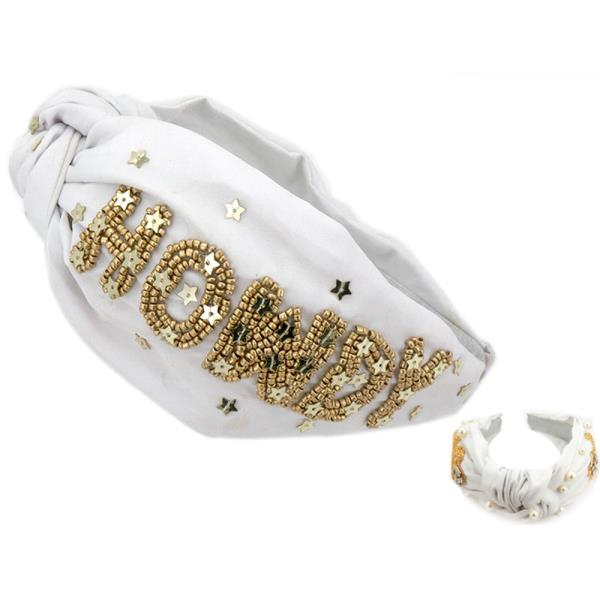 HOWDY SEED BEAD HEADBAND