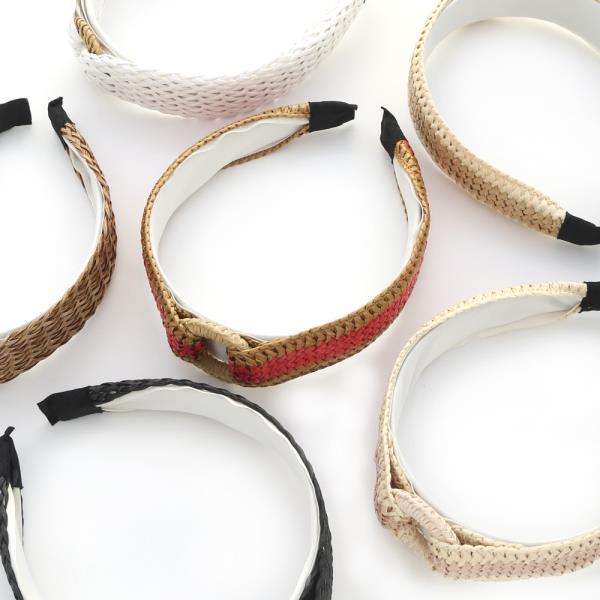 RAFFIA CIRCLE HEADBAND