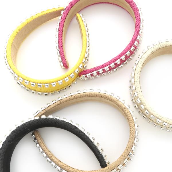 RHINESTONE NATURAL FIBER HEADBAND