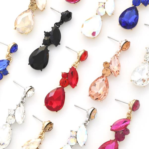 MARQUISE RHINESTONE EARRING