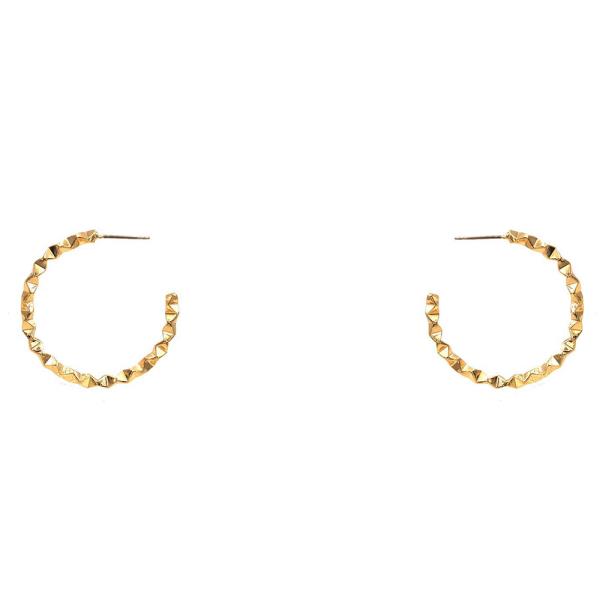 METAL OPEN HOOP EARRING