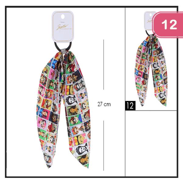 FRIDA KAHLO BOW SCRUNCHIE (12 UNITS)