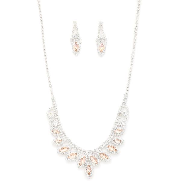 MARQUISE RHINESTONE NECKLACE