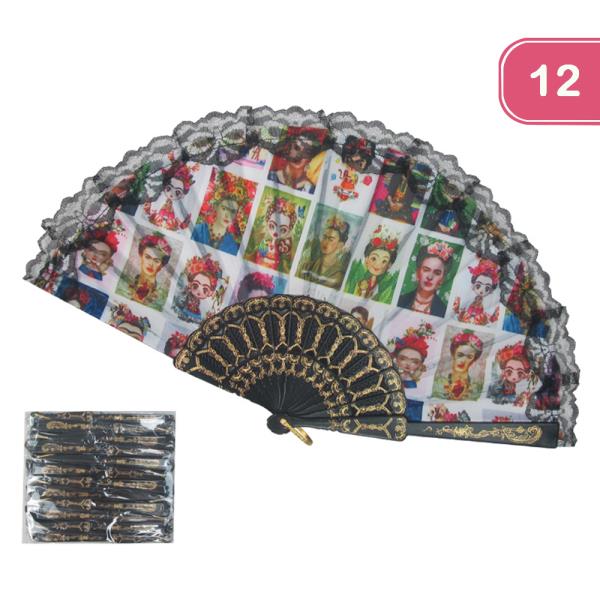 FRIDA KAHLO HAND FAN (12 UNITS)