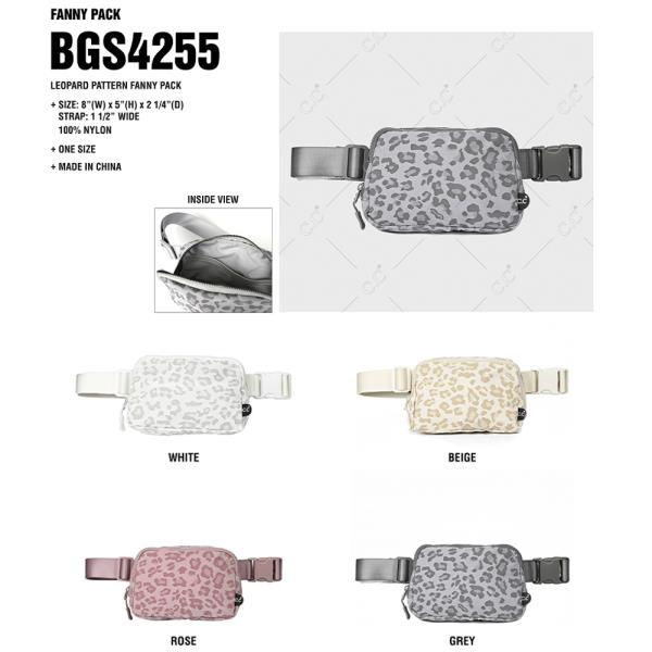 CC LEOPARD PATTERN FANNY PACK