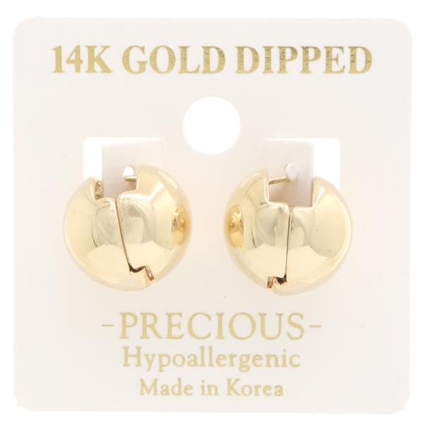 FASHION ROUND METAL EARRING