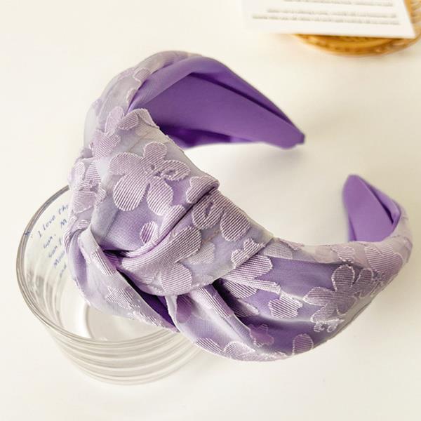 FLOWER PATTERN MID KNOT HEADBAND