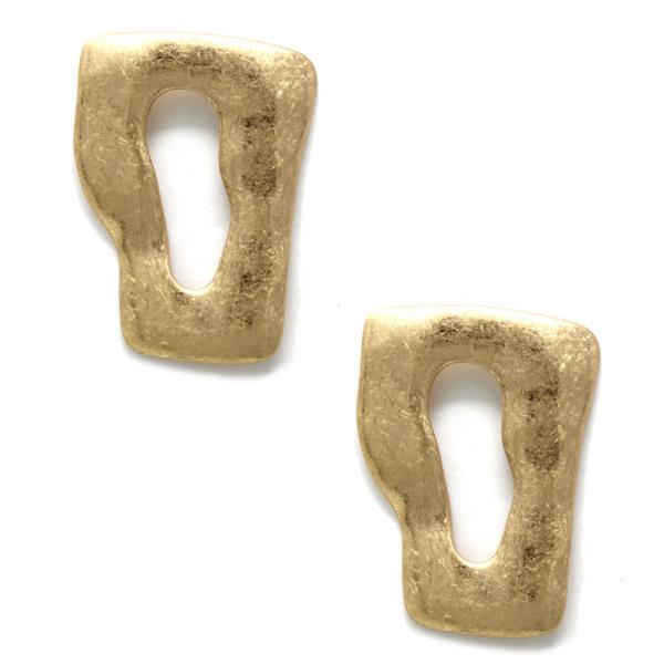 ORGANIC SHAPE METAL EARRING