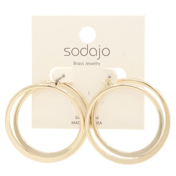SODAJO DOUBLE HOOP EARRING