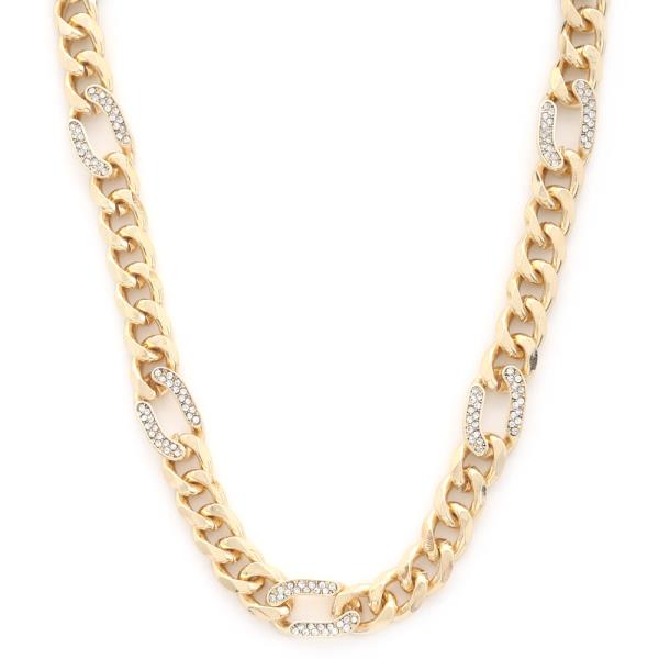 SODAJO CURB LINK METAL NECKLACE