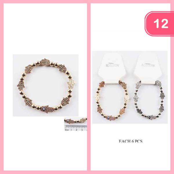 FASHION EVIL EYE BRACELET (12UNITS)