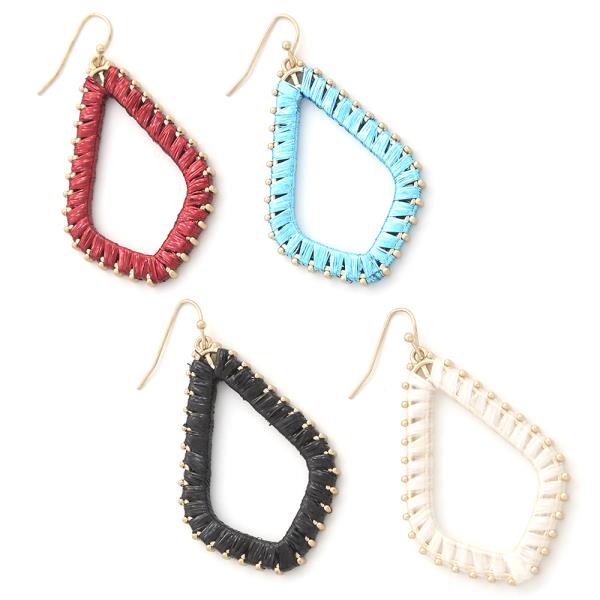 COLOR WRAP DANGLE EARRING