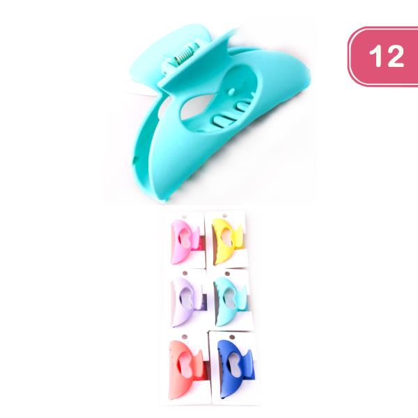 HEART CUTOUT CLAW CLIP (12UNITS)