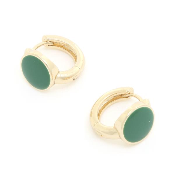 SODAJO ROUND METAL HUGGIE EARRING