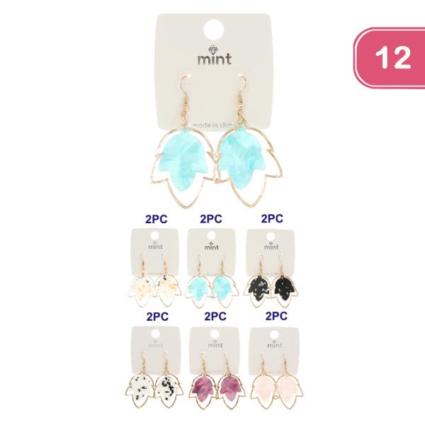 FASHION METAL CLAY EARRING (12UNITS)