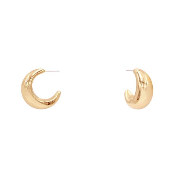 METAL MINI STUD HOOP EARRING