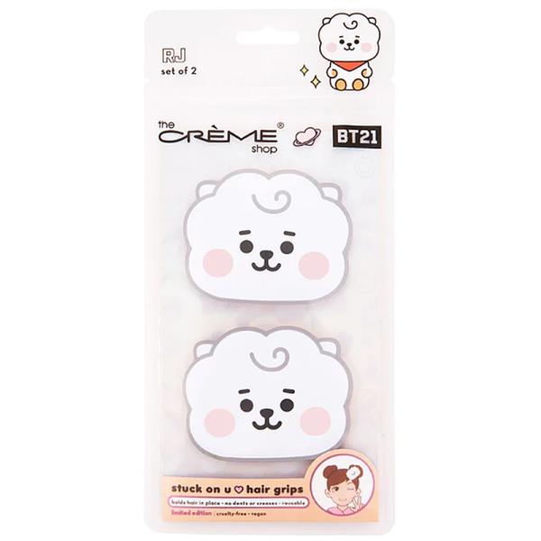 THE CREME SHOP BT21 STUCK ON U HAIR GRIPS SET OF 2 (6 UNITS)
