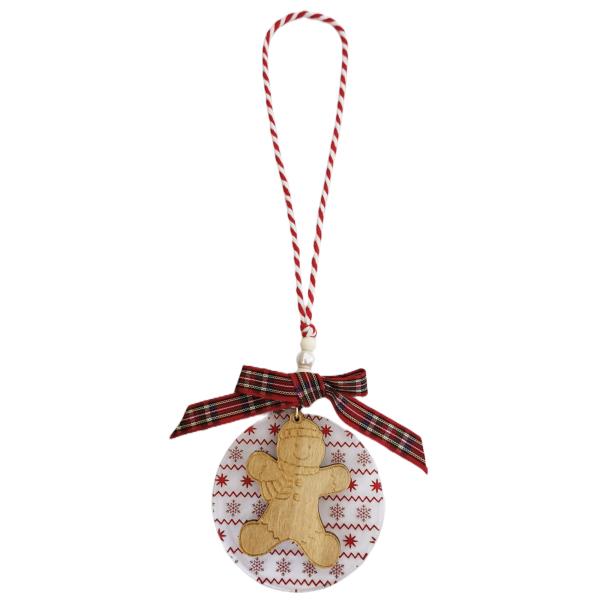CHRISTMAS GINGERBREAD MAN ORNAMENT