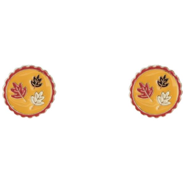 HALLOWEEN  LEAR ROUND STUD EARRING