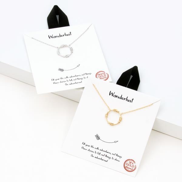 18K GOLD RHODIUM DIPPED WANDERLUST NECKLACE