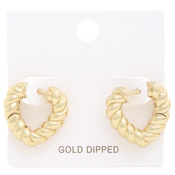 HEART HOOP EARRING