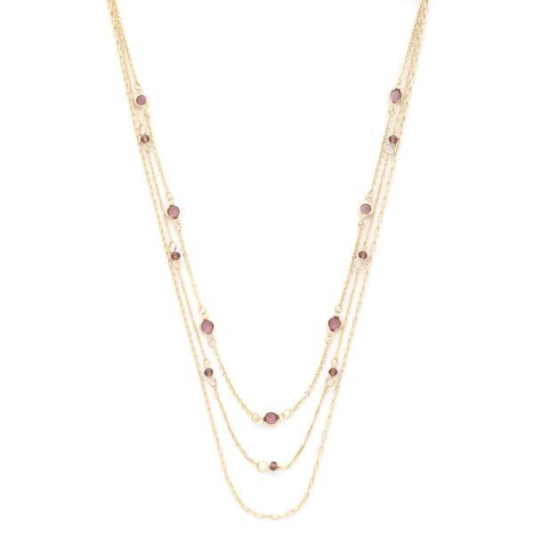 BEADED LAYERED NECKLACE