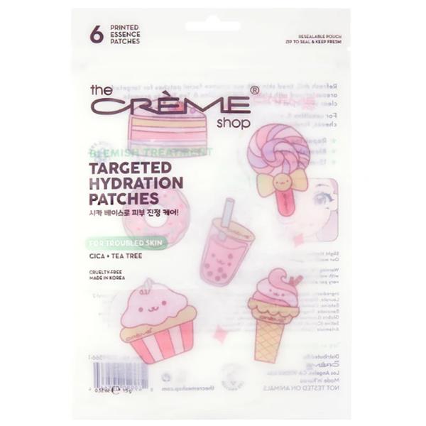 THE CREME SHOP TARGETED HYDRATION 18 PRINTED ESSENCE PATCHES FOR ACNE PRONE SKIN - SWEET TREATS (3 UNITS)