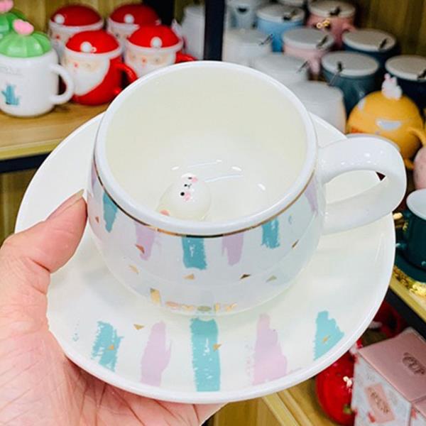 MUG CUPS WITH SAUCER