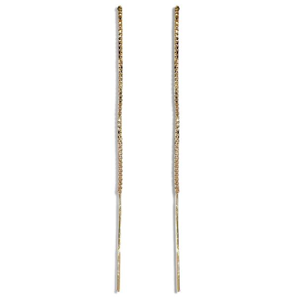 METAL BAR DROP EARRING