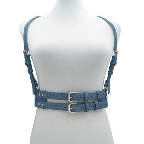 DENIM TWO BUCKLE HARNESS