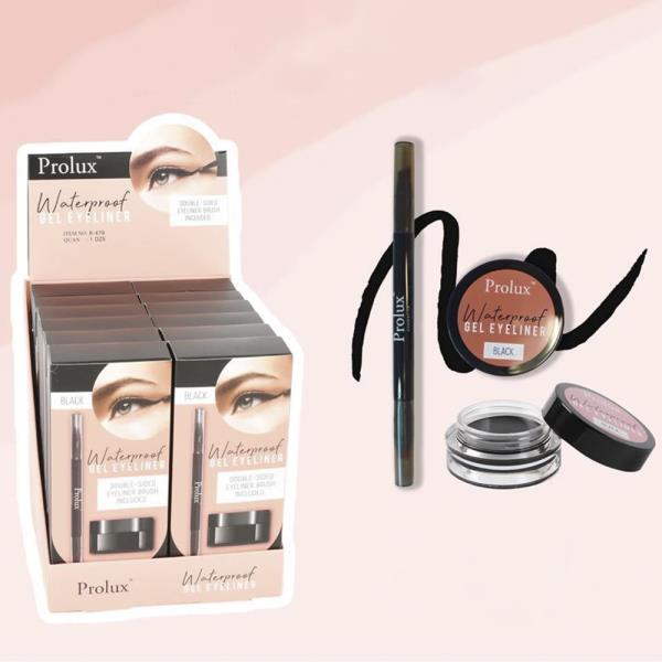 PROLUX WATERPROOF GEL EYELINER (12 UNITS)