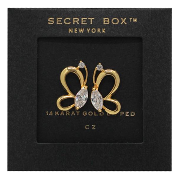 14K GOLD DIPPED BUTTERFLY EARRING