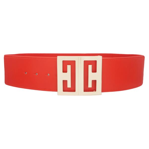 MIRROR CUT OUT SQUARE BUCKLE BELT