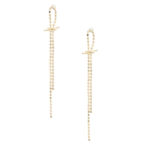 KNOT METAL DANGLE EARRING